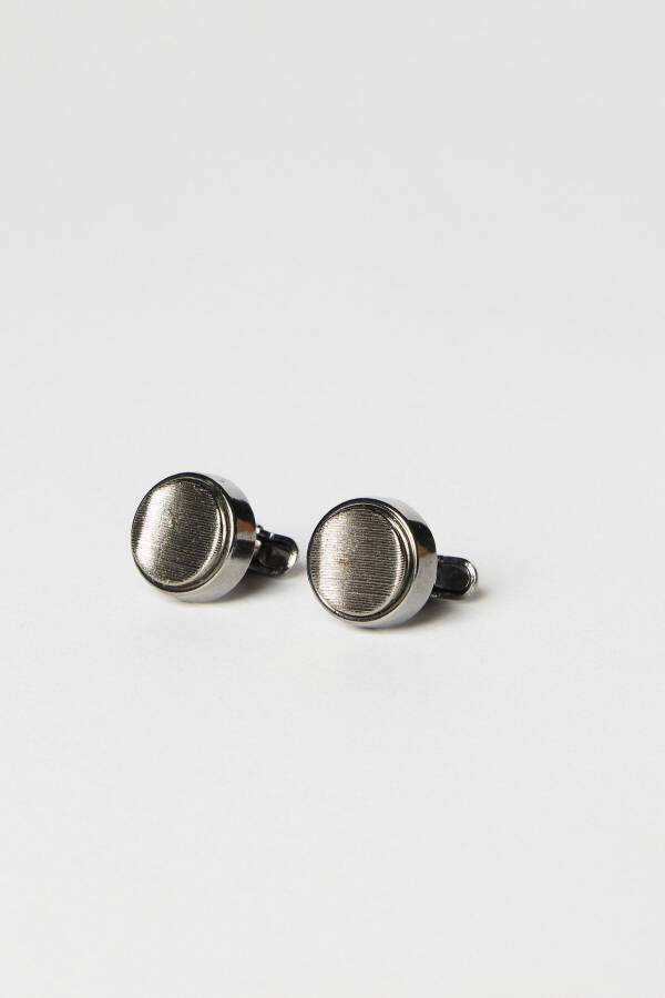 Men's Grey Metal Special Gift Box Cufflinks - 2