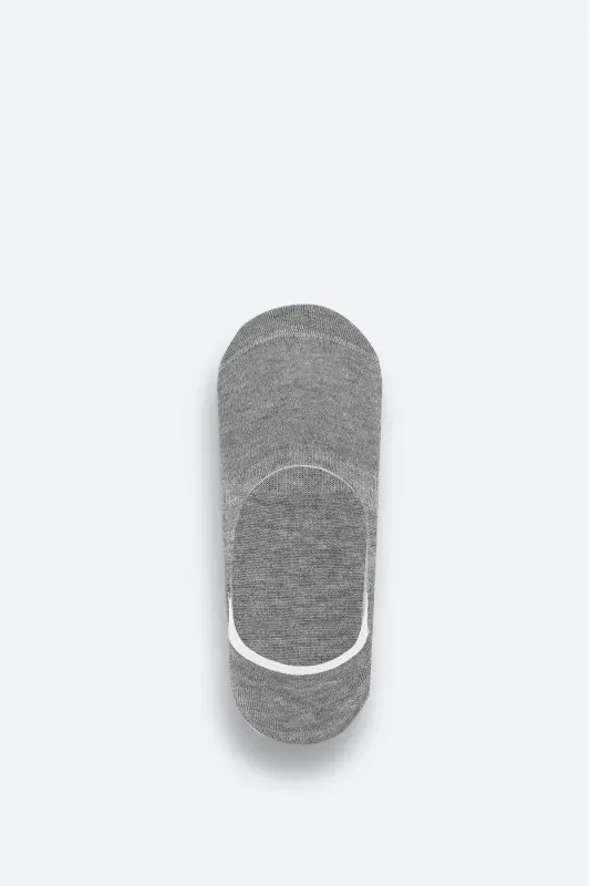 Men's Grey Slipper Socks - 1