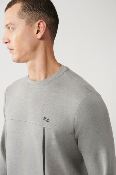 Men's Grey Sweatshirt - 8