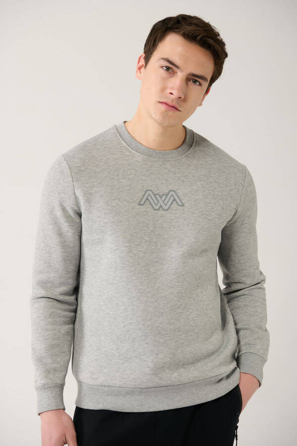 Men's Grey Sweatshirt - 8