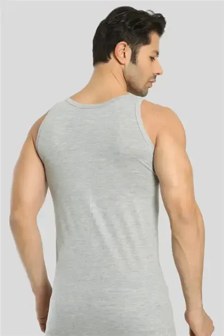 Men's Grey Tank Top 3-Pack 100% Cotton - 9