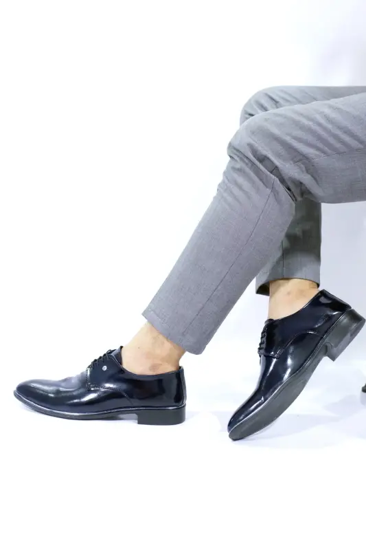 Men's Groom Classic Shoes TMRS-570-Navy Blue Patent Leather - 2