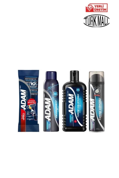 MEN'S GROOMING SET (RAZOR+AFTER SHAVE+SHAVING FOAM +DEODORANT) - Modazone