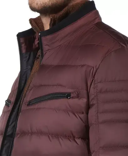 Men's Grymes Packable Racer Jacket-Oxblood - 4