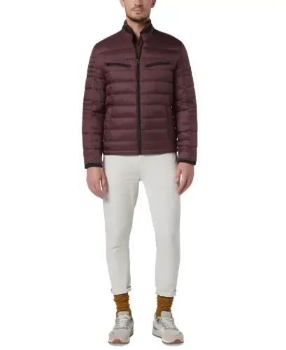 Men's Grymes Packable Racer Jacket-Oxblood - 5
