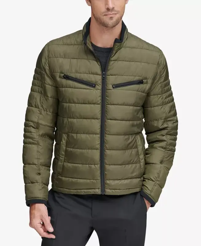 Men's Grymes Packable Racer Kurtkasi - Zaytun Yashili - 3