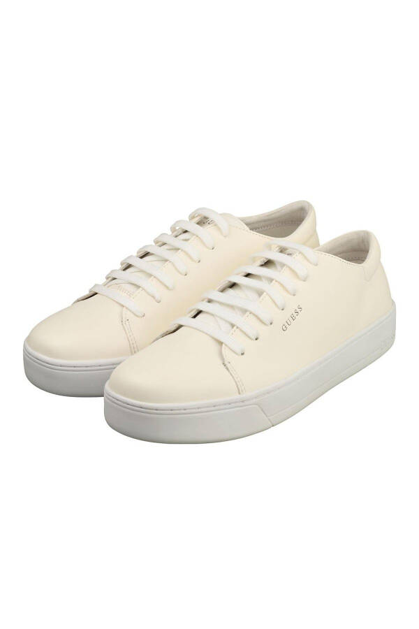 Men's Guess Udine A White Sneakers - Cream - 3