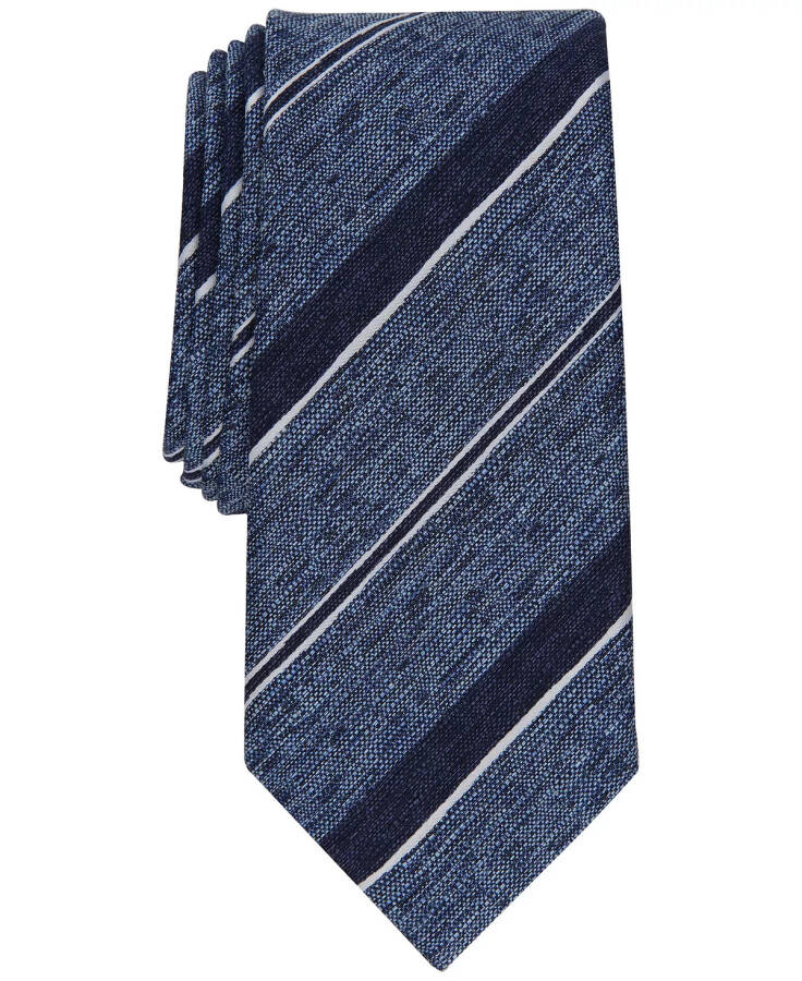 Men's Gwen Stripe Slim Tie, Created for Modazone Blue - 1