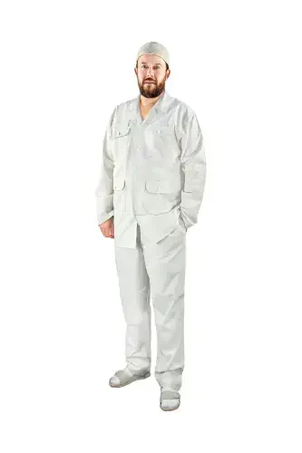 Men's Hajj Umrah Essentials Set Safari Suit Cream-Cream - IHVAN ONLINE (1)