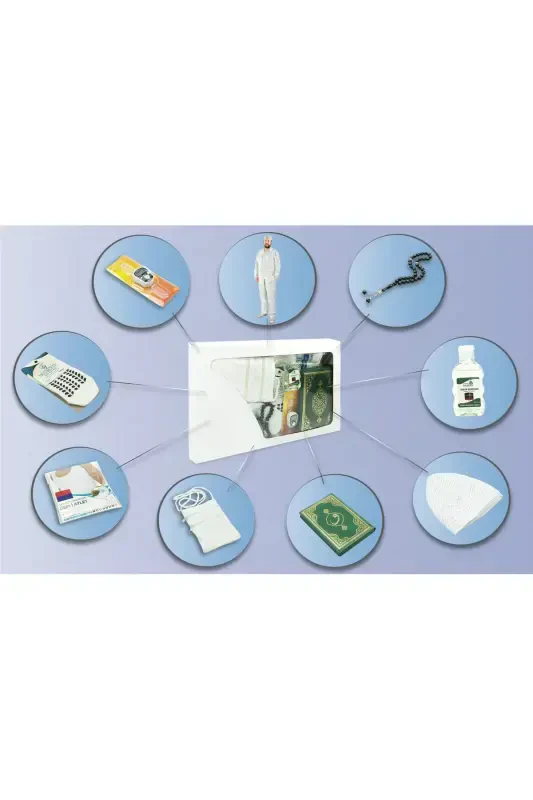 Men's Hajj Umrah Essentials Set Safari Suit Cream-Cream - 3