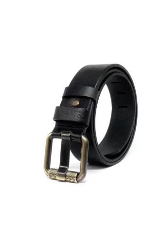 Men's Hakki Leather 4.5 cm. Denim Belt - LIVIZE (1)