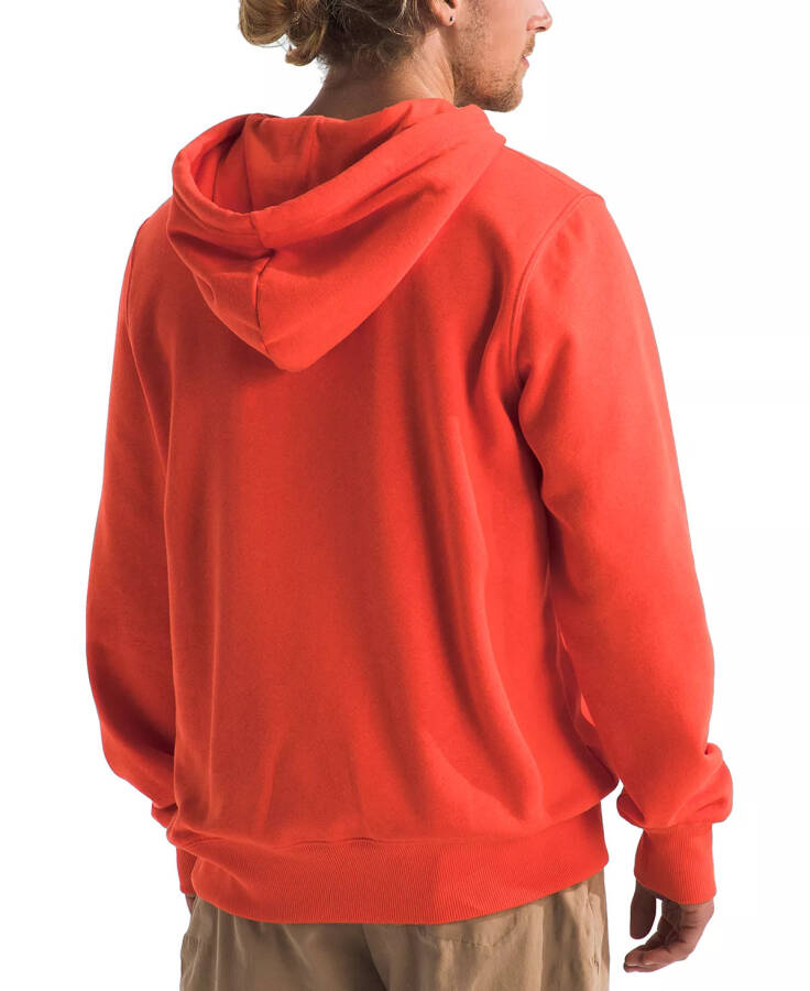 Men's Half Dome Logo Hoodie Crimson Orange - 2