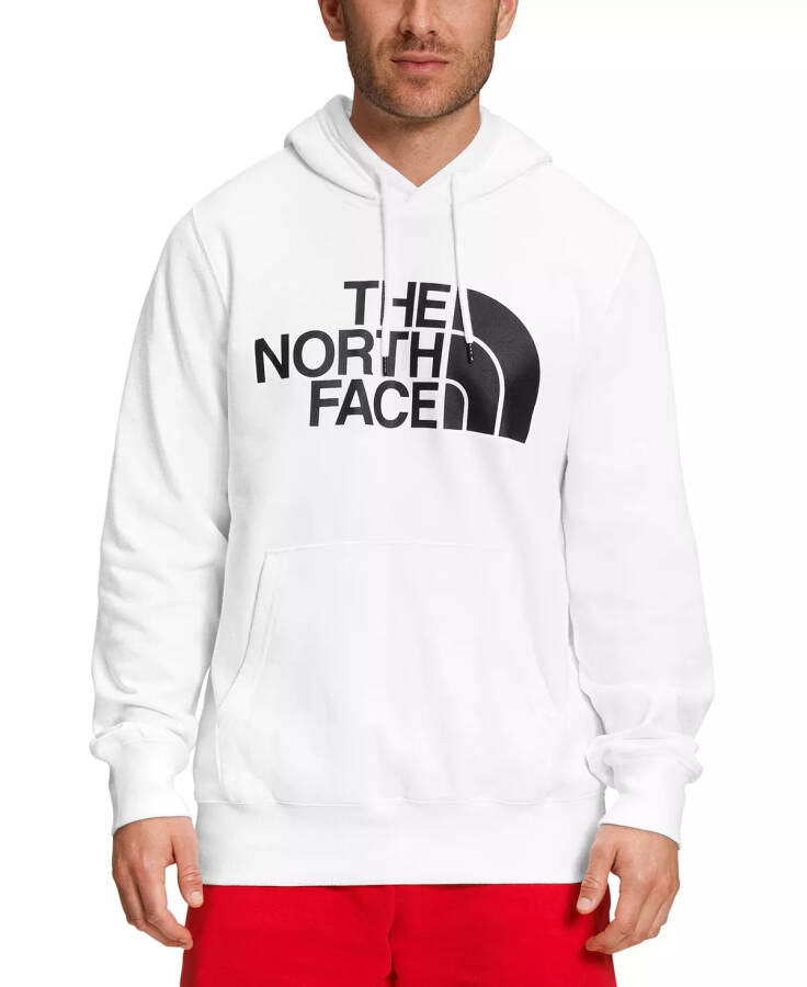 Men's Half Dome Logo Hoodie Tnf White/tnf Black - 1