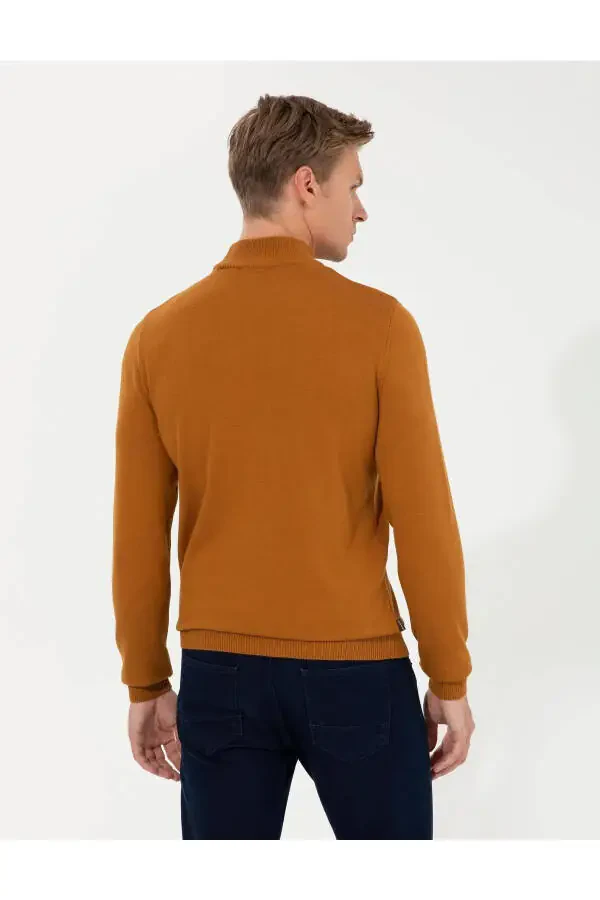 Men's Half Zip Knit Sweater - 3