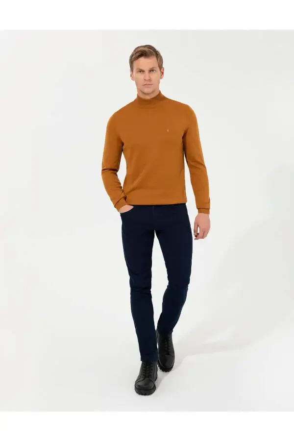 Men's Half Zip Knit Sweater - 4