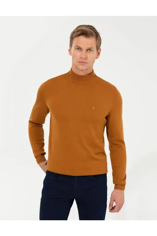 Men's Half Zip Knit Sweater - 5