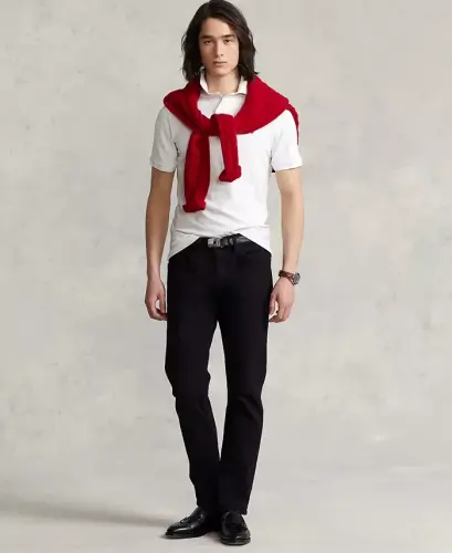 Men's Hampton Relaxed Straight Jeans-Hudson Black - POLO RALPH LAUREN (1)