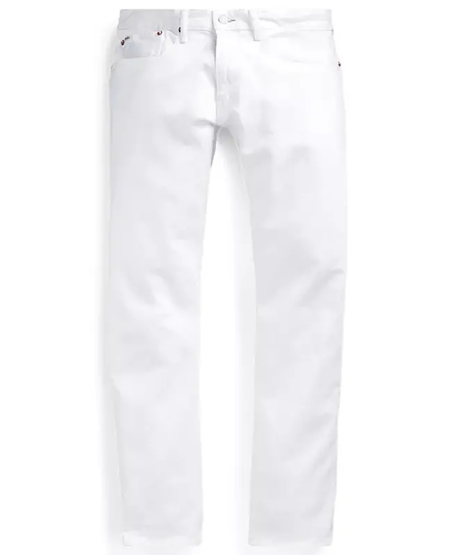 Men's Hampton Relaxed Straight Jeans-Hudson White - 5