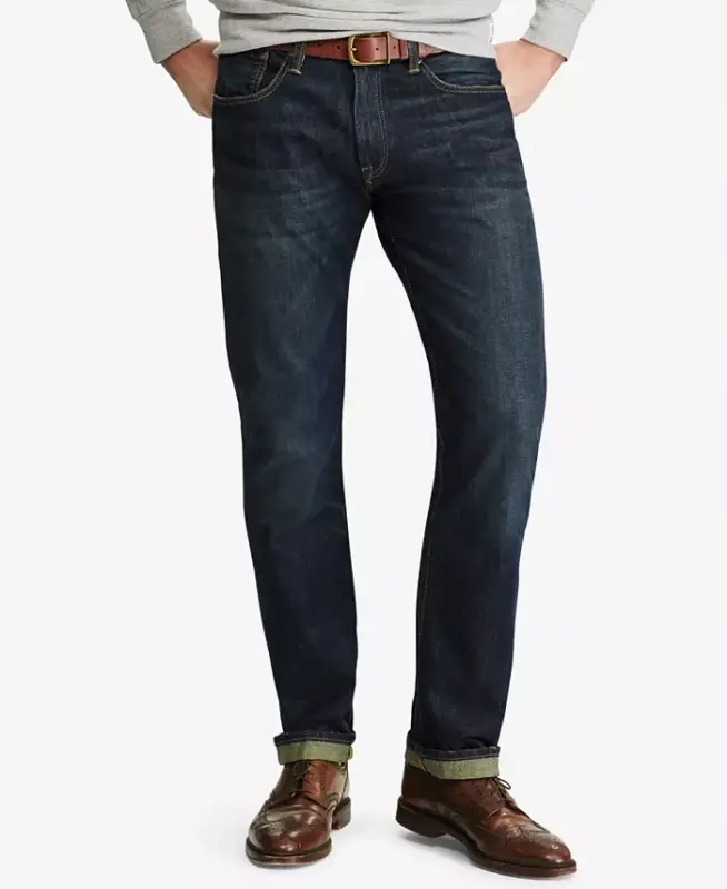 Men's Hampton Relaxed Straight Jins-Yengil Morris Moviy - POLO RALPH LAUREN
