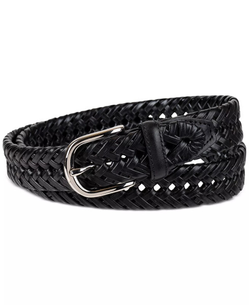 Men's Hand-Laced Braided Belt, Created for Modazone Black - 11