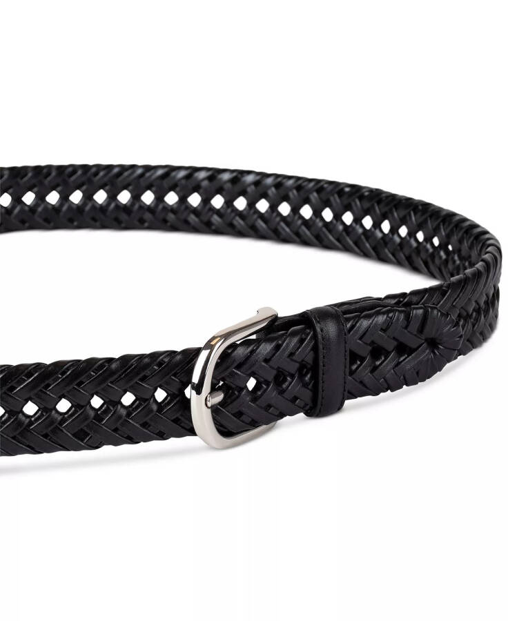 Men's Hand-Laced Braided Belt, Created for Modazone Black - 13