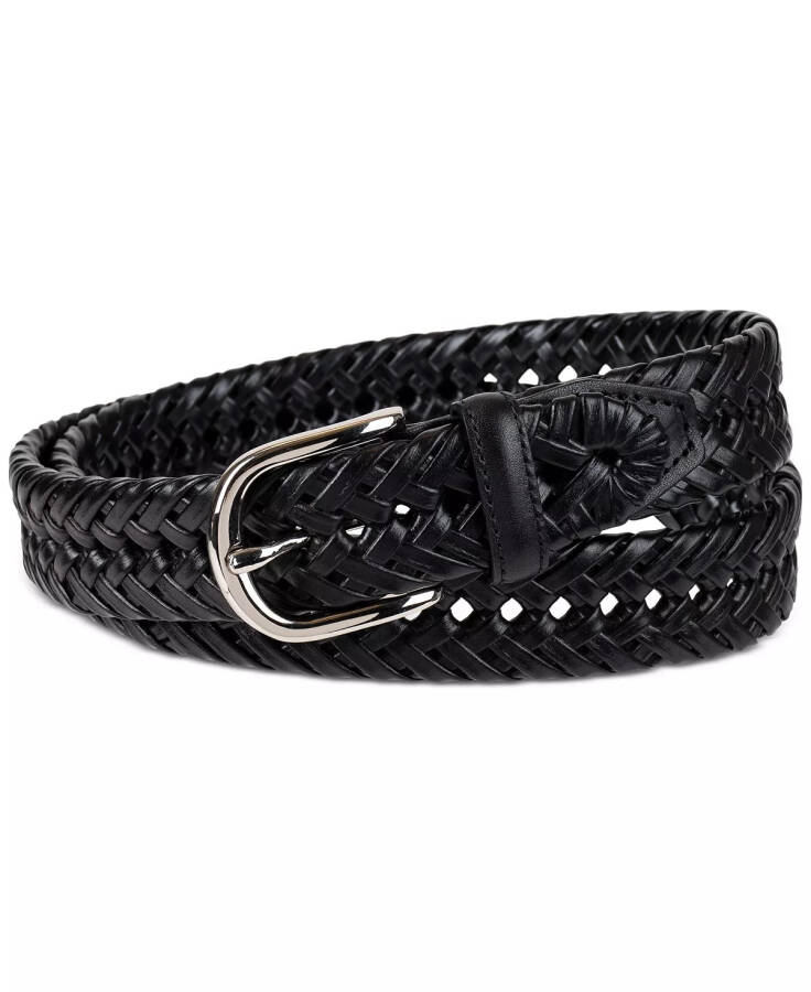 Men's Hand-Laced Braided Belt, Created for Modazone Black - 6