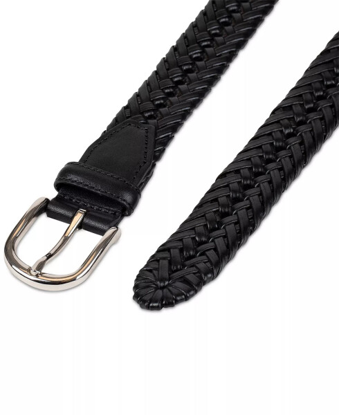 Men's Hand-Laced Braided Belt, Created for Modazone Black - 10