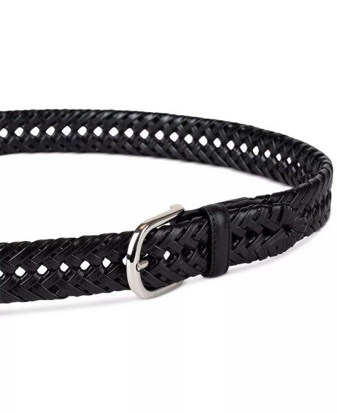 Men's Hand-Laced Braided Belt, Created for Modazone Black - 3