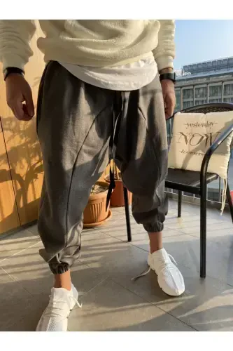 Men's Harem Pants Tracksuit-ANTHRACITE - 1