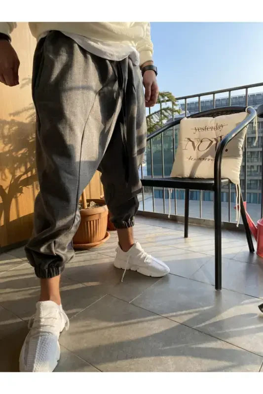 Men's Harem Pants Tracksuit-ANTHRACITE - 5