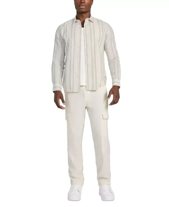 Men's Harkin Relaxed-Fit Stripe Button-Down Shirt - 2