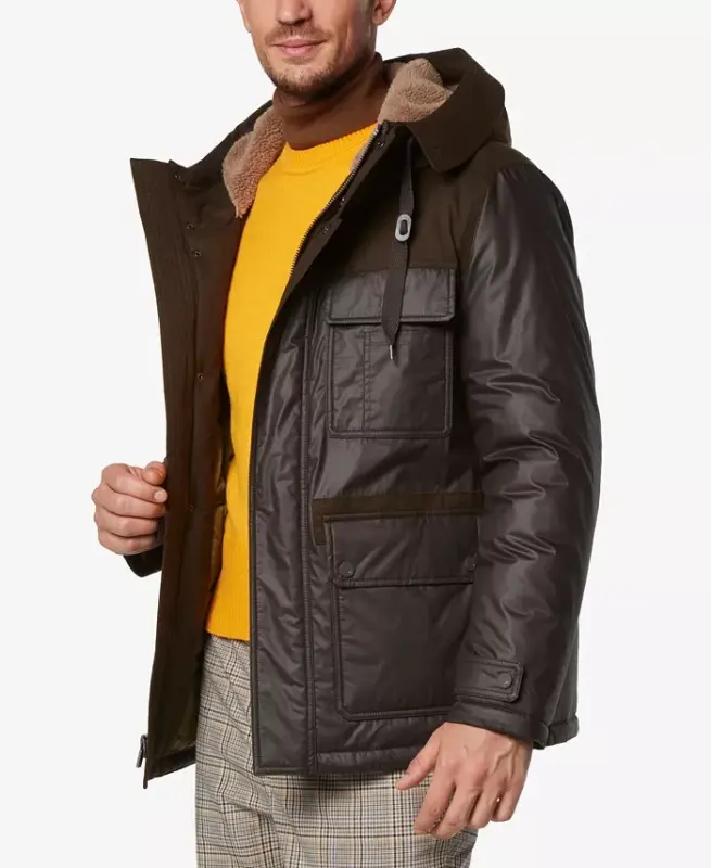 Men's Harrigan Resin & Faux Wool Combo Parka - Canteen - 3