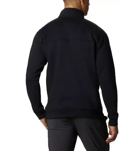 Men's Hart Mountain II Quarter-Zip Fleece Sweatshirt -Black - 3