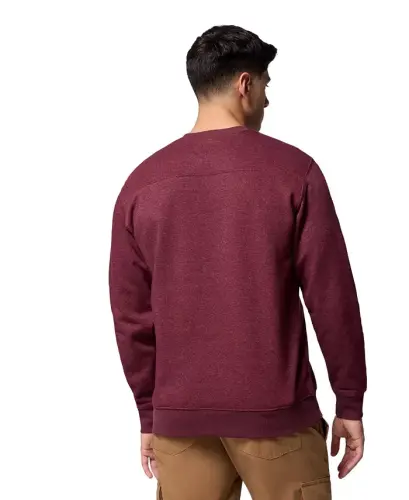 Men's Hart Mountain II Crew Sweatshirt - Rich wine heather - 3