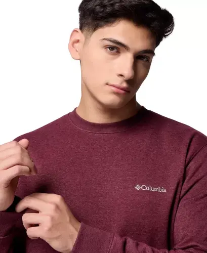 Men's Hart Mountain II Crew Sweatshirt - Rich wine heather - 4