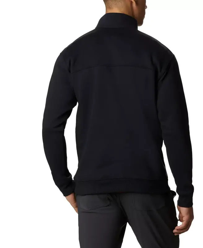 Men's Hart Mountain II Quarter-Zip Fleece Sweatshirt -Black - 3
