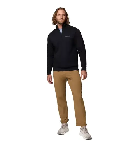 Men's Hart Mountain II Quarter-Zip Fleece Sweatshirt -Black - COLUMBIA (1)