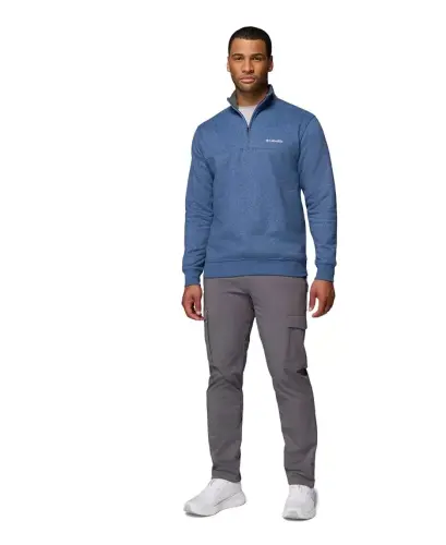Men's Hart Mountain II Quarter-Zip Fleece Sweatshirt -Black - 7