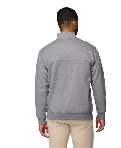 Men's Hart Mountain II Quarter-Zip Fleece Sweatshirt-Charcoal Heather - 5
