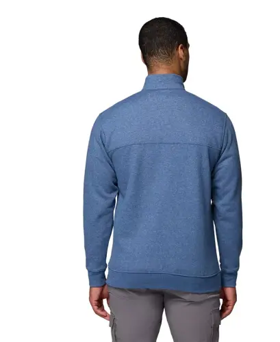 Men's Hart Mountain II Quarter-Zip Fleece Sweatshirt-Charcoal Heather - 6