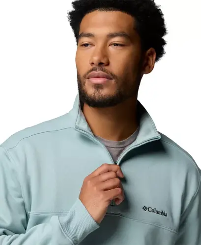 Men's Hart Mountain II Quarter-Zip Fleece Sweatshirt - Crushed Blue Heather - 4