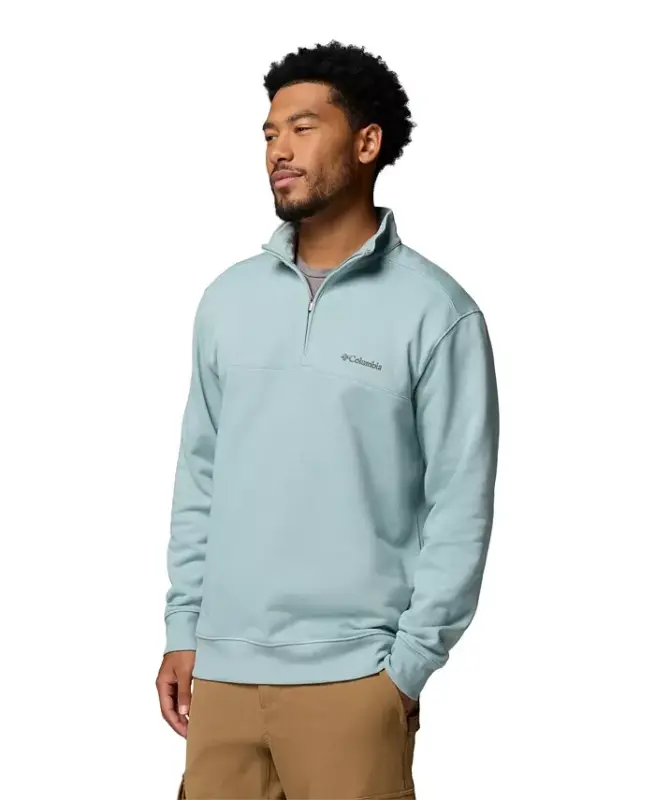 Men's Hart Mountain II Quarter-Zip Fleece Sweatshirt - Crushed Blue Heather - 3