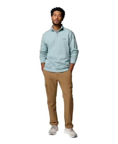 Men's Hart Mountain II Quarter-Zip Fleece Sweatshirt - Crushed Blue Heather - COLUMBIA (1)