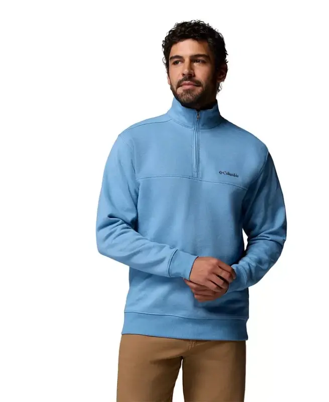 Men's Hart Mountain II Quarter-Zip Fleece Sweatshirt - Rainy Day - 1