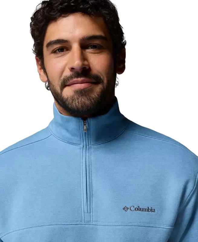Men's Hart Mountain II Quarter-Zip Fleece Sweatshirt - Rainy Day - 5