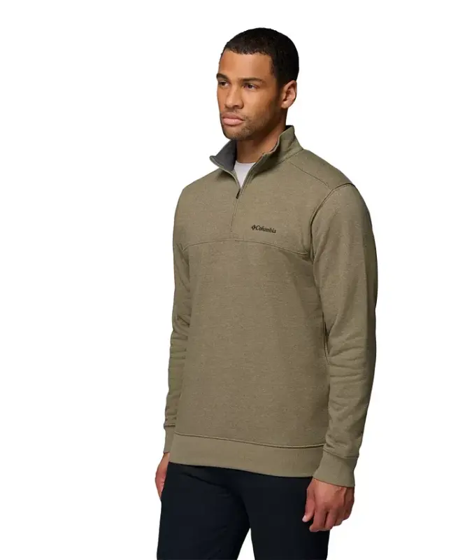 Men's Hart Mountain II Quarter-Zip Fleece Sweatshirt - Stone Green Heather - 3