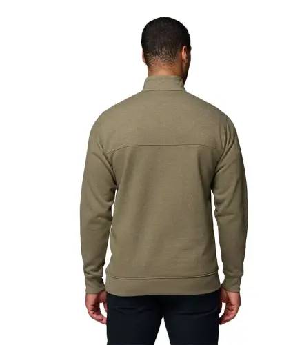 Men's Hart Mountain II Quarter-Zip Fleece Sweatshirt - Stone Green Heather - 5