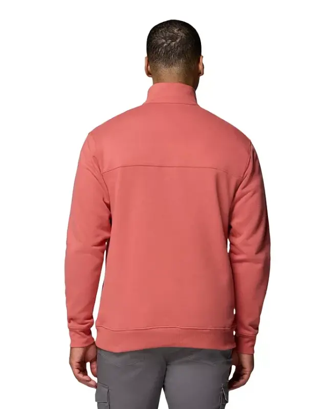 Men's Hart Mountain II Quarter-Zip Fleece Sweatshirt - Washed Red Heather - 13
