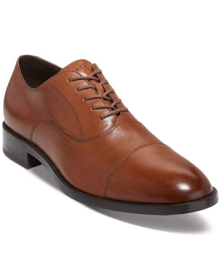 Men's Hawthorne Lace-Up Cap-Toe Oxford Dress Shoes British Tan - 1