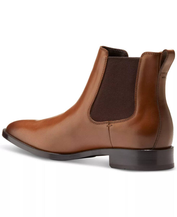 Men's Hawthorne Leather Pull-On Chelsea Boots British Tan / Dark Chocolate Wr - 3